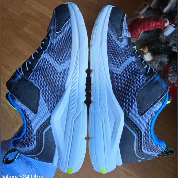 Skechers S-Lights Tri-Namics Toddler Kids Adjustable Strap/Bungee Lace, Sz 12 - Picture 4 of 8